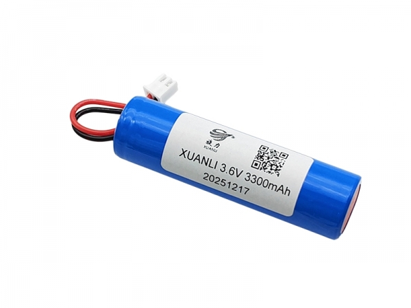3.6V 3300mAh 18650 cylindrical lithium battery -2 pin